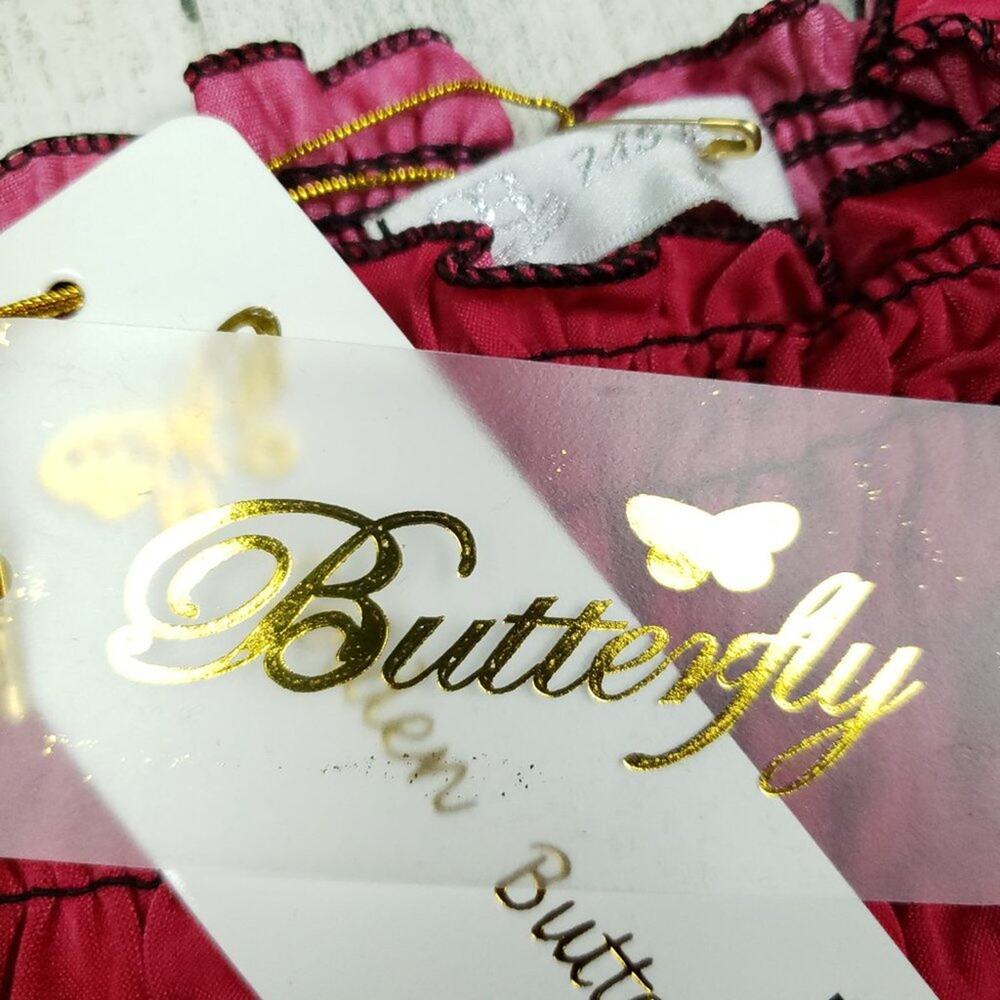 NWT Golden Butterfly Red Peacock Print Smocked Sleeveless Sundress Size Large - Picture 7 of 9